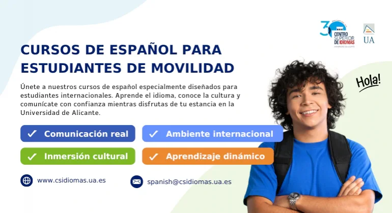 Conoce los Cursos de Español para Estudiantes de movilidad de la UA